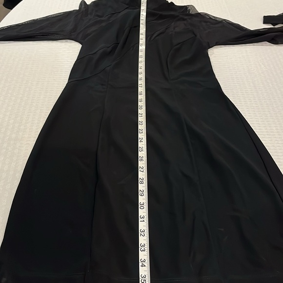 Carabella Head Turning Black Cocktail Dress. Extremely unique  Sheer top. S - Picture 15 of 15